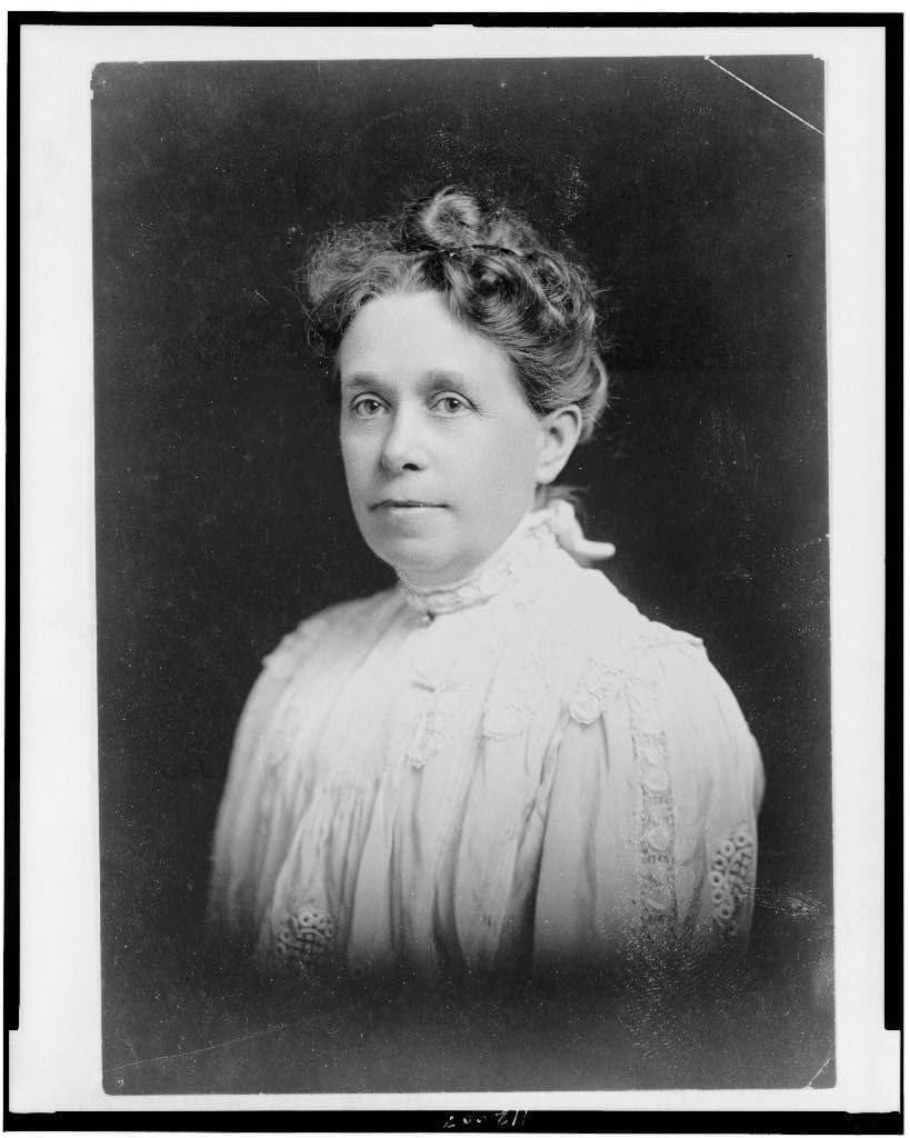 Anna Adams Gordon, head-and-shoulders portrait, facing left